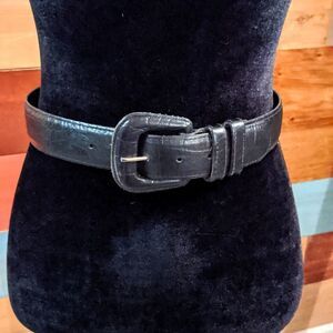 💜5/$25 S/M Guy Montague black leather belt